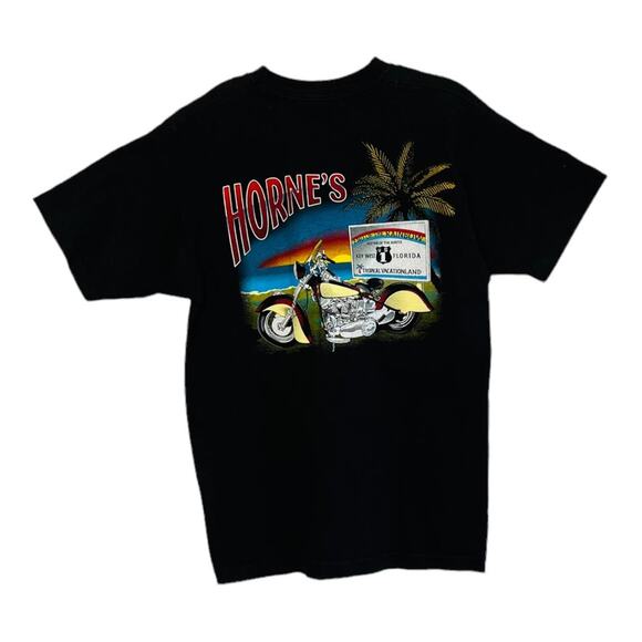 Horne's Biker Key West Florida Graphic Tee - Picture 2 of 3